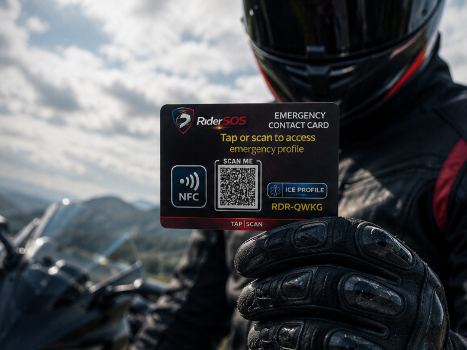 RiderSOS Emergency NFC Card - thumbnail 5
